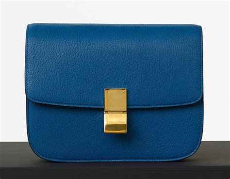 blue celine box bag|celine handbags blue.